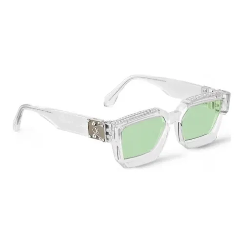 LOUIS VUITTON Acetate Irregular Shape Sunglasses Men's Transparent