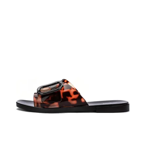 Melissa Slide Slippers Women's Black/Green/Beige/Brown