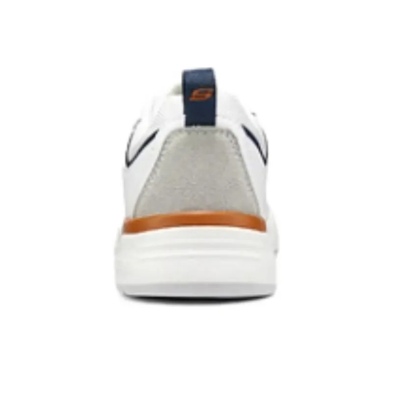 Skechers Slip Resistant Cushioning Wear Resistant Low Top Skateboard Shoes Men's White-4