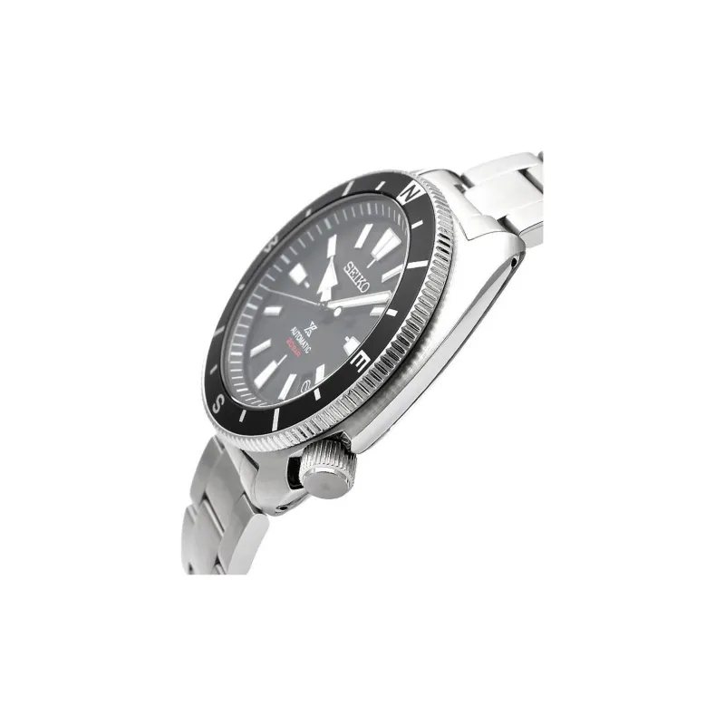 SEIKO Prospe Collection Automatic Mechanical Movement Stainless Steel Strap Watch Men's Watches Black Dial SRPH17K1-1