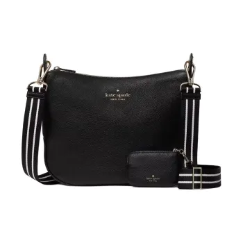 Kate Spade Pebbled Leather Shoulder Bag Crossbody Bag Women's Black