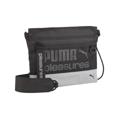 PUMA PLEASURES Collaboration Polyester Crossbody Bag Unisex Black & White