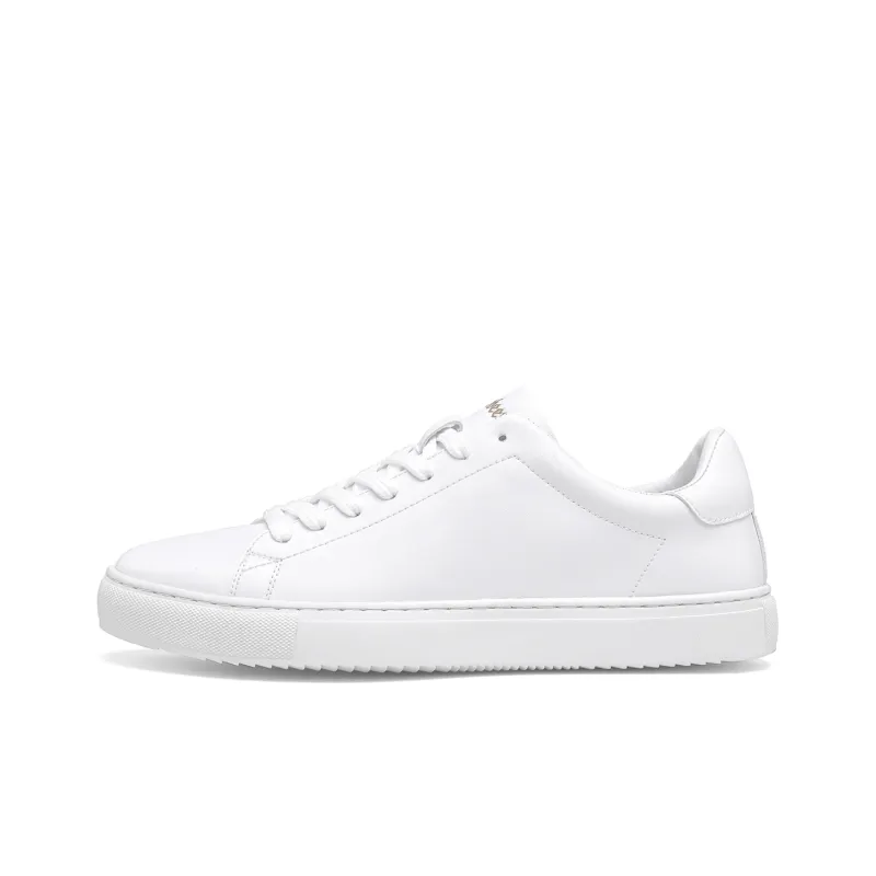 Cabbeen Lightweight And Breathable Low Top Trendy Casual Skateboard Shoes Men's White-0