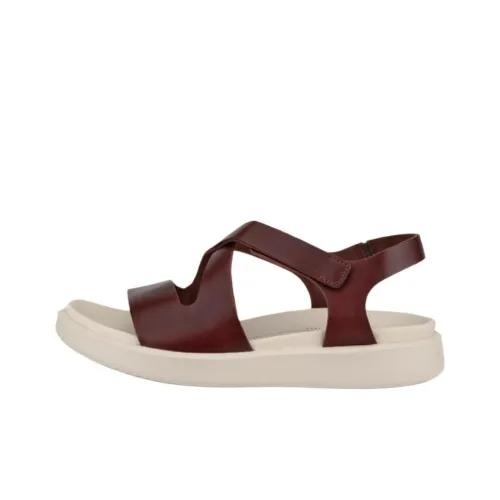 Ecco Beach Sandals Women's Maroon