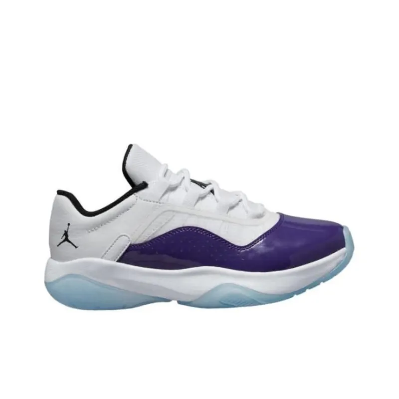 JORDAN 11 CMFT Low White/Black-Field Purple GS-1