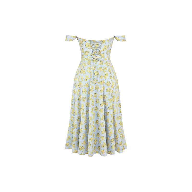 HOUSE OF CB SAIRA Slip Dresses Women's SOFT BLUE/Pink Blue-1