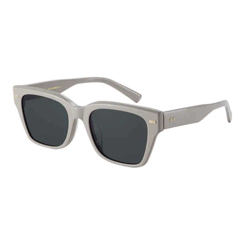 MUJOSH Collection Of Works Square Textured Narrow Frame CaiSi Lens UV Protection Sunglasses Unisex-0