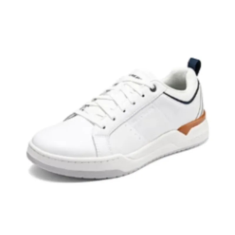 Skechers Slip Resistant Cushioning Wear Resistant Low Top Skateboard Shoes Men's White-2