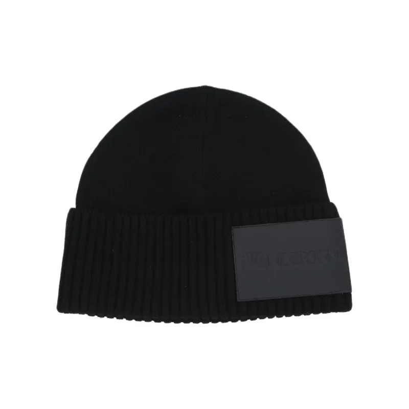 JW Anderson Logo-appliqué Wool Beanie-0