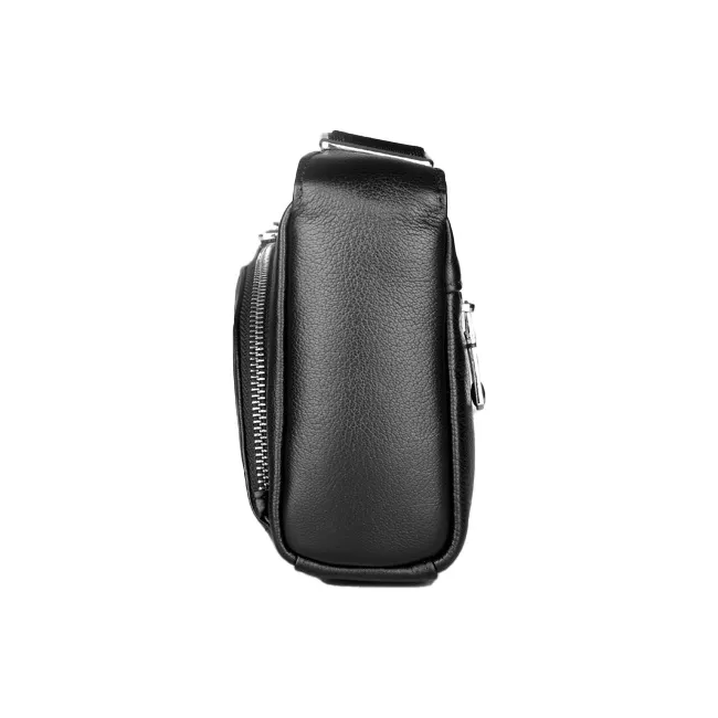 Old Man's Head Top Grain Cow Leather Clutch Regular Men's Black-2