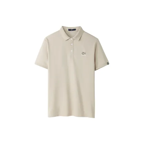 HLA Polo Shirts Men Khaki J5