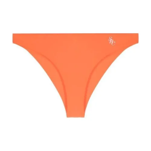 SPORTY & RICH Logo Printed Bikini Brief