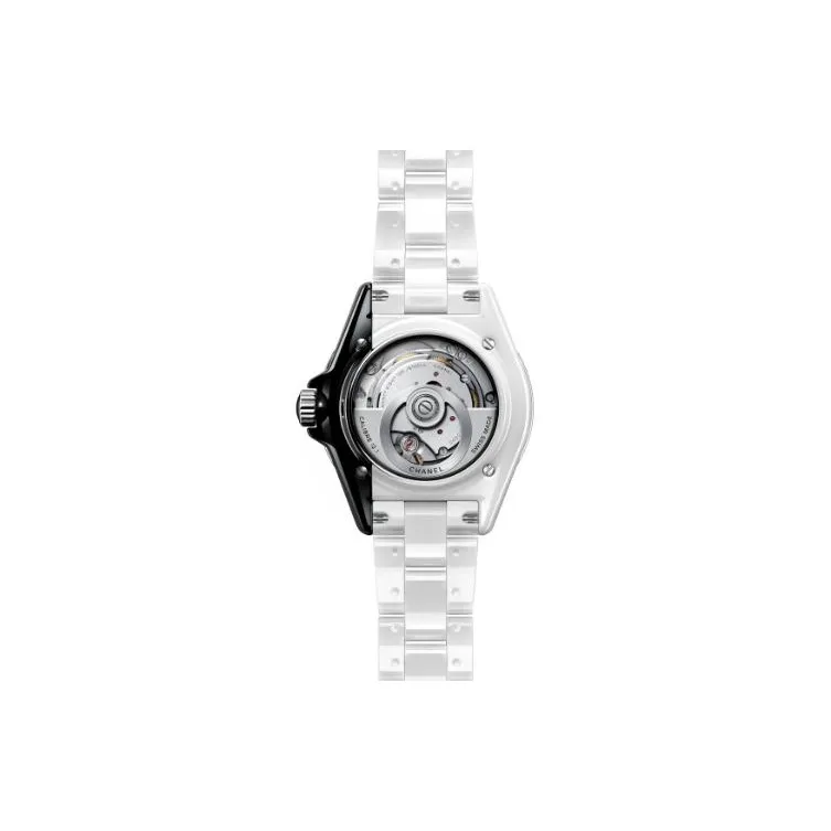 CHANEL Wrist Watch Automatic Mechanical Movement Ceramic Strap White Dial Unisex-1
