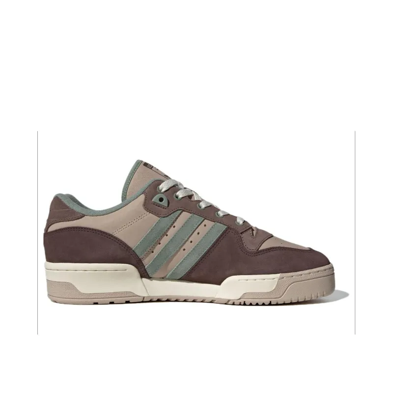 Adidas Originals Rivalry Trefoil Low Top Skateboard Shoes Unisex Brown-1