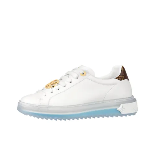 LOUIS VUITTON Time Out Sneakers 'White Blue Gold' Women's