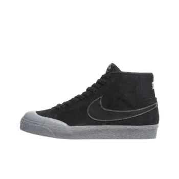 Nike Sb Blazer Zoom Mid Black/Black/Metallic Pewter