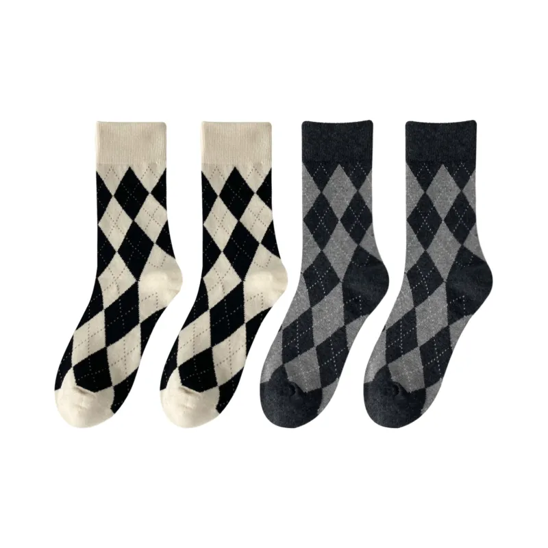 XXLLG Mid Calf Socks Women's 4 Pack-3