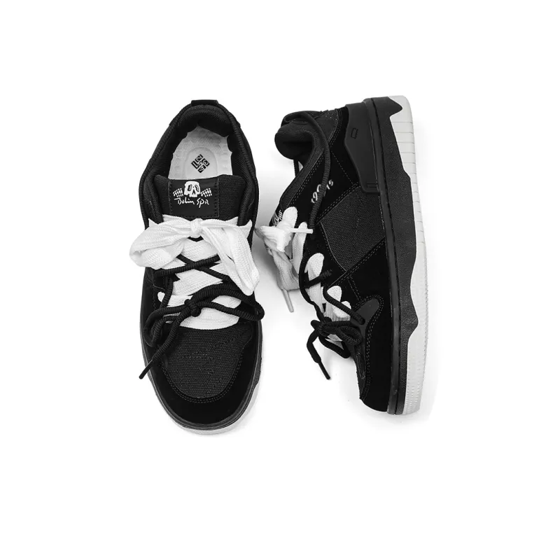 12345 Lightweight And Wear resistant Low Top Casual Shoes Men's Black-2