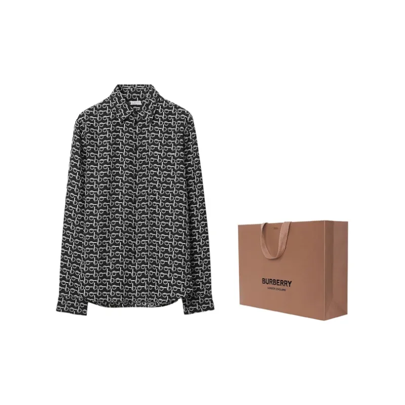 Burberry B Line Allover Graphic Printed Shirt-2