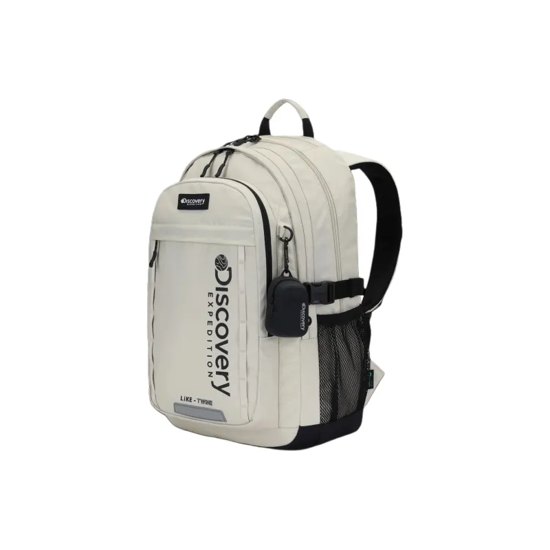 Discovery Expedition Nylon Backpack Unisex Beige-3