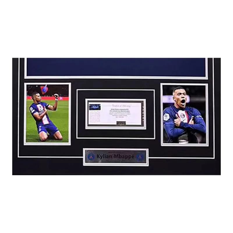 Huayitaojin Jersey Panini Officially Licensed Company Certificate Framed 103x73cm Men's Football Fan Gear-3