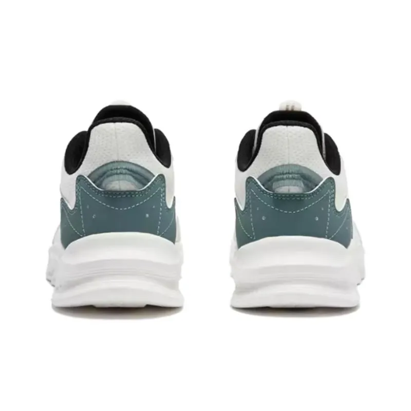 361° Cushioning, Slip Resistant, And Abrasion Resistant Low Top Running Shoes Men's White Green-3