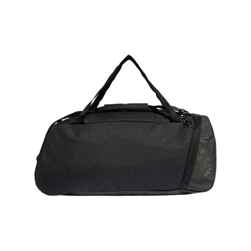 Adidas Essential Recycled Material Polyester Handheld Gym Bag Medium Size Unisex Black & White-2