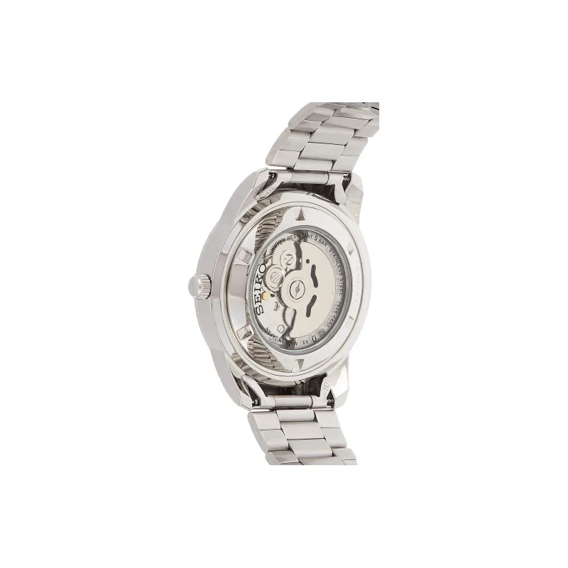 SEIKO Seiko5 Automatic Mechanical Movement Stainless Steel Strap Watch Men's Watches White Dial-2