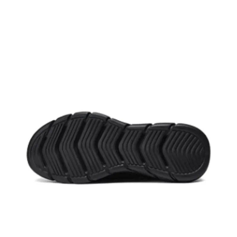 Skechers Go Walk Fle Slip Ins Flash Technology Breathable Quick Dry Low Top Casual Shoes Men's Black-4