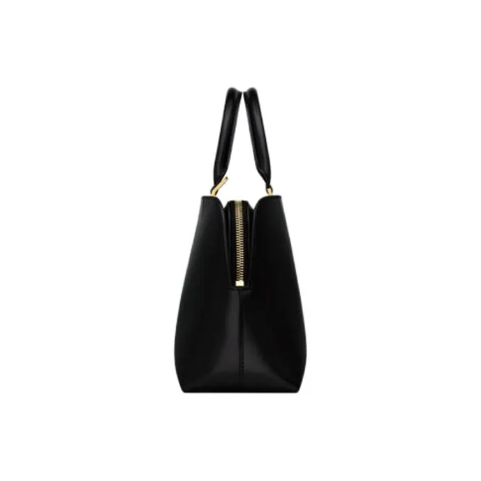 SAINT LAURENT Calfskin One Shoulder Handbag Trumpets Women's Black-2