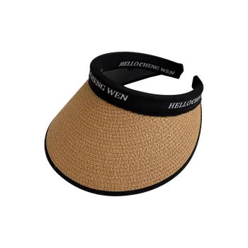 Fishing For Bears Polyester Fiber Straw Weaving Sun Protection Hats Women's