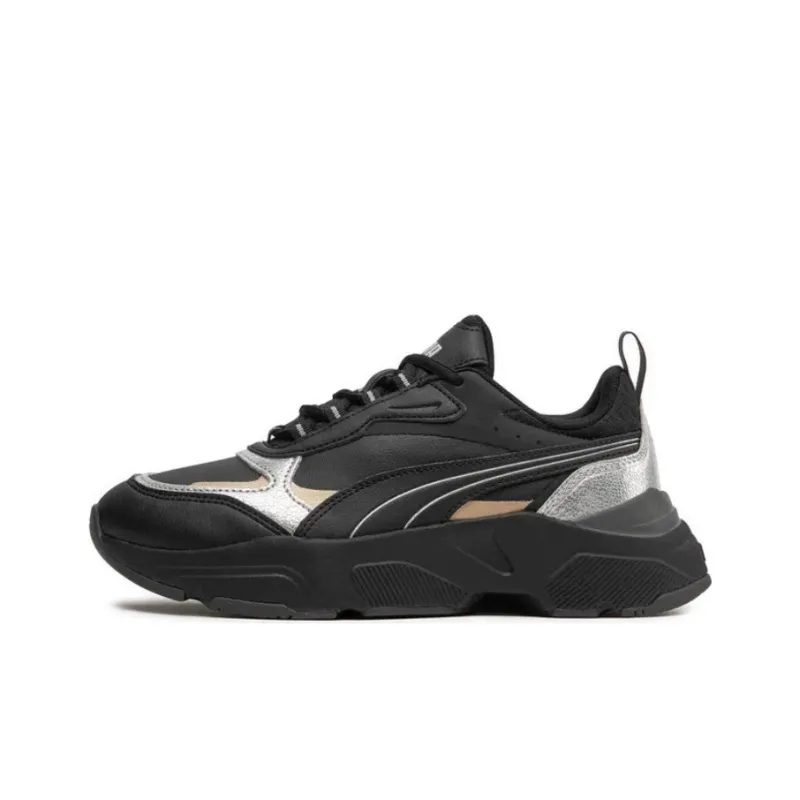 PUMA Cassia Breathable Cushioning Slip Resistant Low Top Casual Shoes Women's Black-0