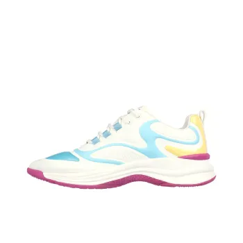 Skechers Ashley Park X Durable Breathable Low Top Casual Shoes Women's White Blue