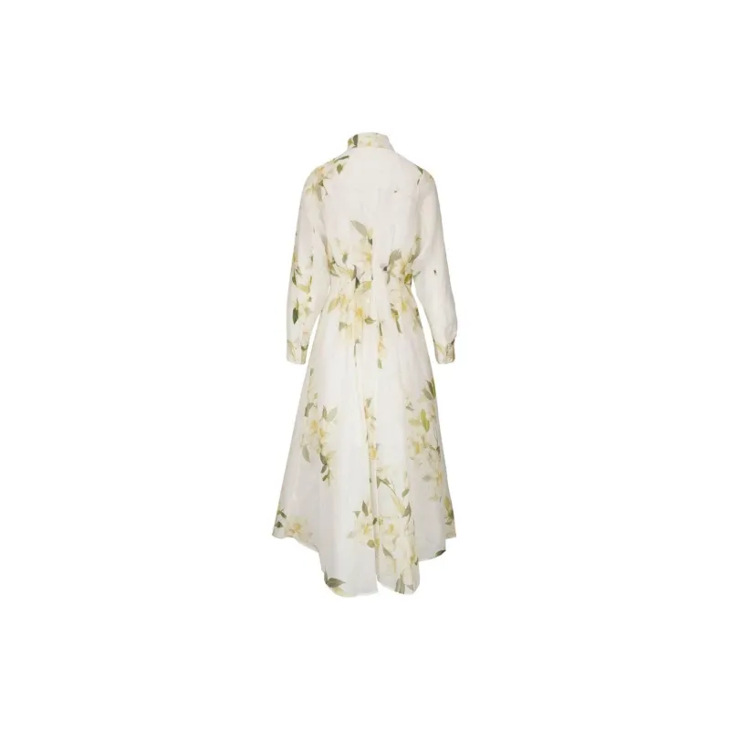 Zimmermann Harmony Floral-Printed Draped Midi Dress-1