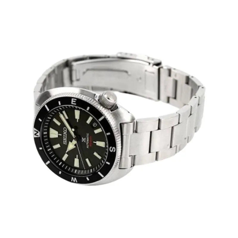 SEIKO Prospe Collection Automatic Mechanical Movement Stainless Steel Strap Watch Men's Watches Black Dial SRPH17K1-2