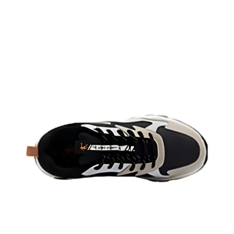 QIAODAN Cushioning Wear-Resistant Low-Top Running Shoes Men's Black-2