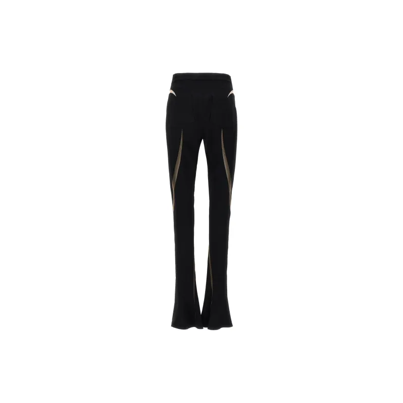 Mugler Mesh Insert Leggings-1