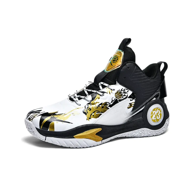 BANGNEY Cushioned Wear Resistant Waterproof And Breathable Mid Top Basketball Shoes Unisex-6