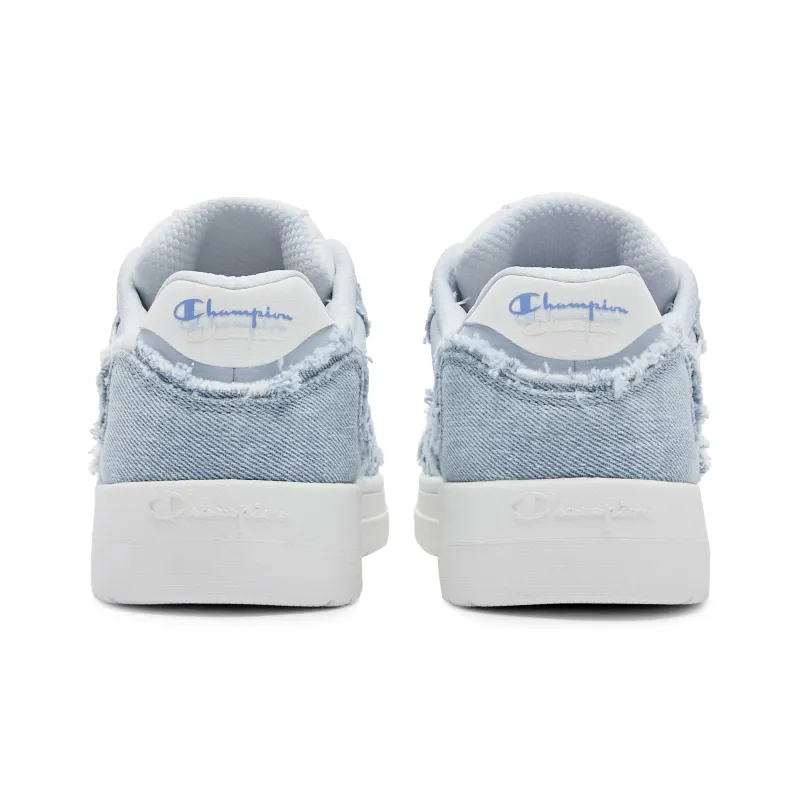 Champion Low Top Skateboard Shoes Unisex Light Blue-3