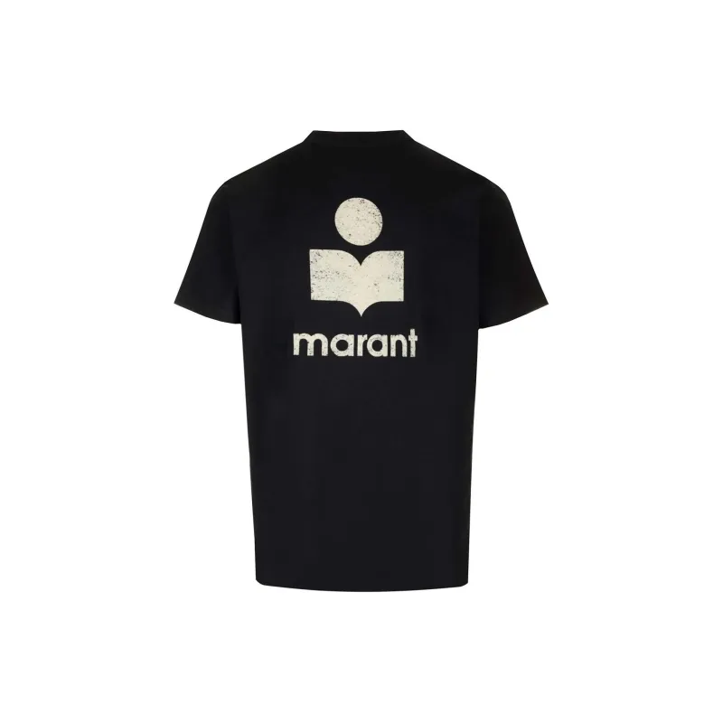 Marant Zafferh Logo print Cotton T shirt-1