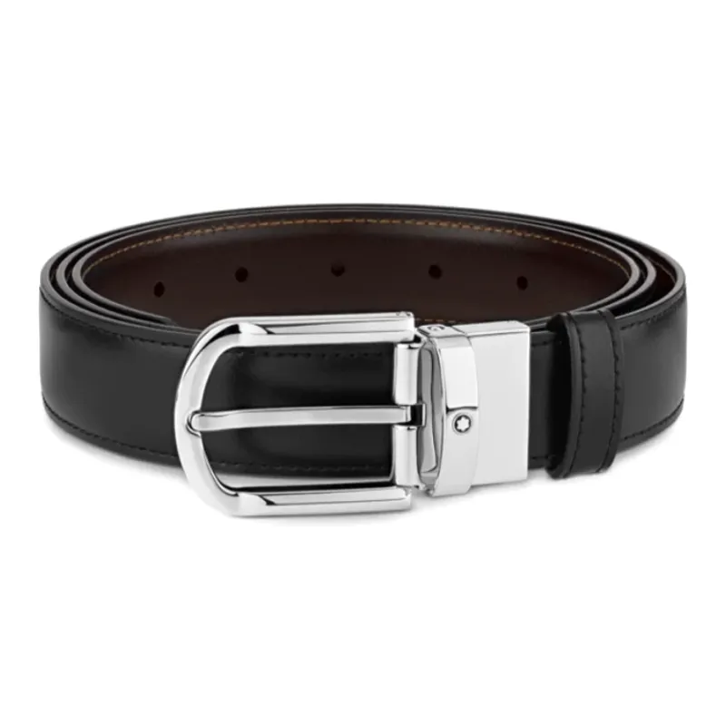 MONTBLANC Leather Reversible Belt-0