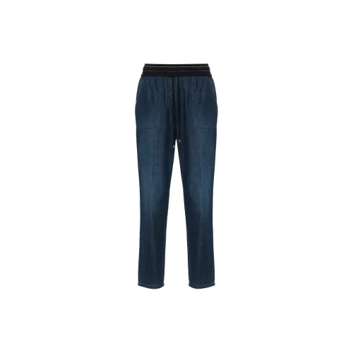 LORENA ANTONIAZZI Drawstring Tapered Jeans