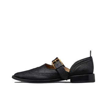 THOM BROWNE D'orsay Buckled Loafers