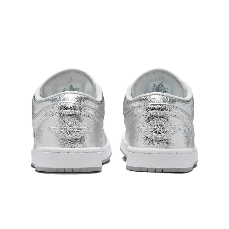 Jordan 1 Low SE Metallic Silver Women's-4