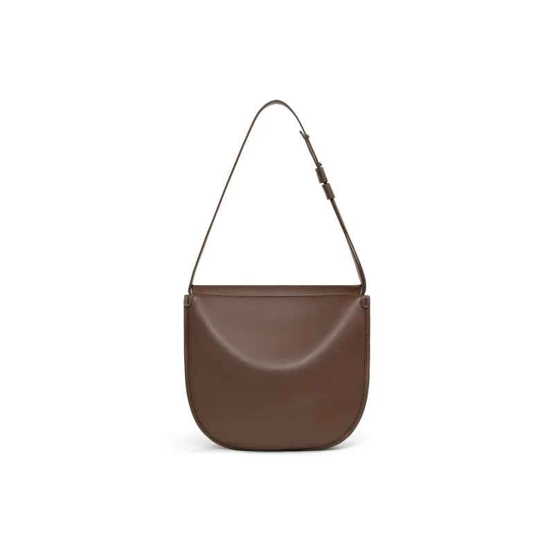MILLIE'S Synthetic Leather Shoulder Bag Crossbody Bag Tote Saddle Bag Regular Women's Brown/Black-3