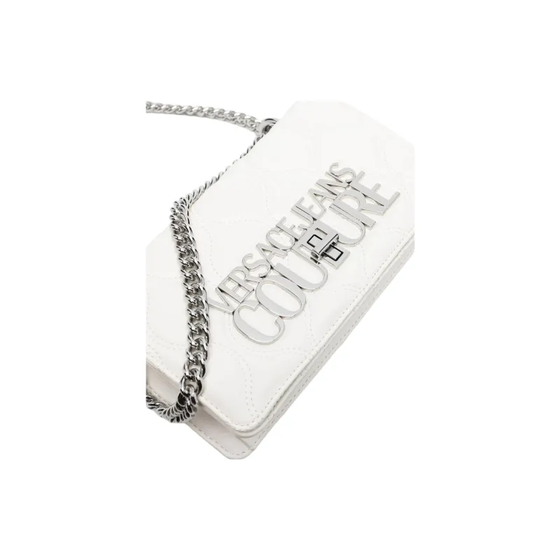 VERSACE JEANS COUTURE Polyurethane Shoulder Bag Crossbody Bag Women's White-3