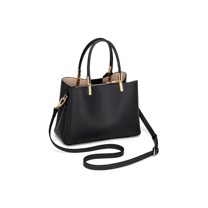 Simvay Clos Cow Leather One Shoulder Handbags Medium Size Women's Blue/Black/Burgundy-17