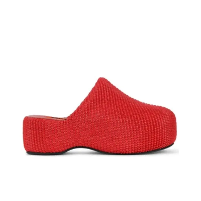 SIMON MILLER Wrap-toe Slippers Women's Red-1
