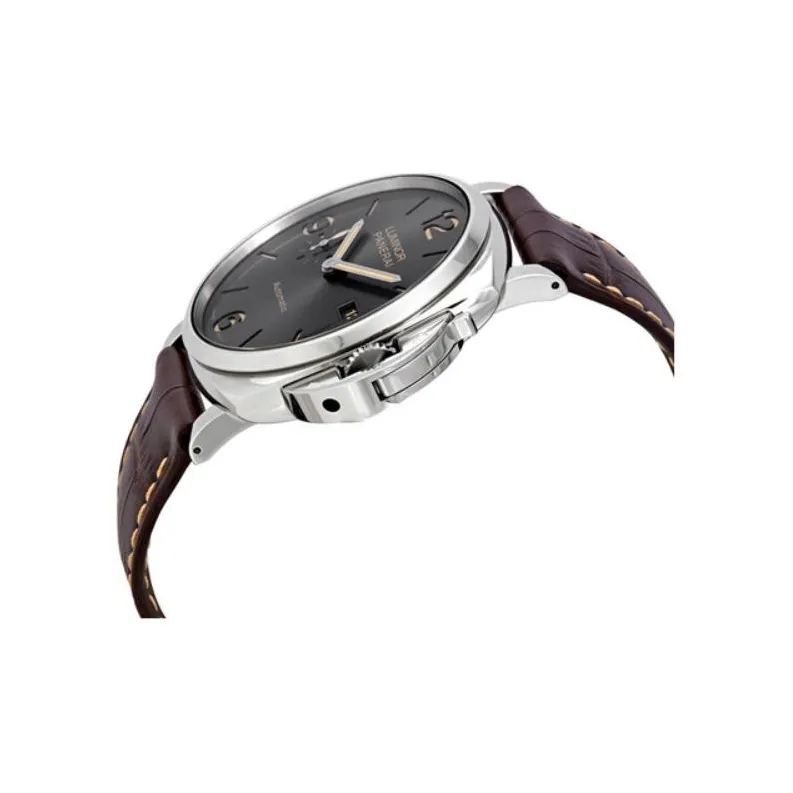 PANERAI LUMINOR DUE Automatic Mechanical Movement Men's Watches Watch 45mm Black Dial Stainless Steel Case PAM00943-3