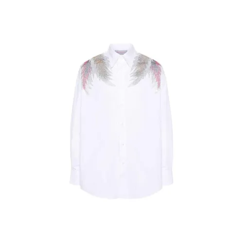 BLUEMARBLE Rhinestone-wings Poplin Shirt